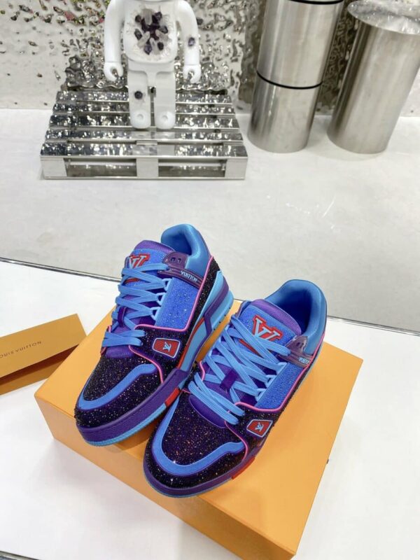 Louis Vuitton Women's LV Trainers Blue For Women LV