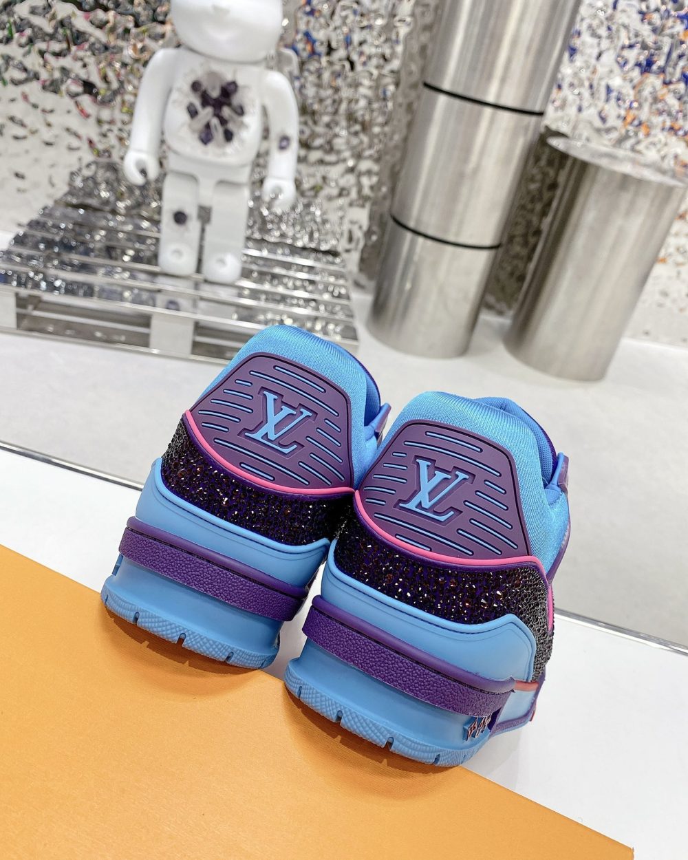 Louis Vuitton Women's LV Trainers Blue For Women LV