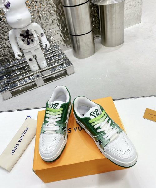 Louis Vuitton Women's LV Trainers Green For Women LV