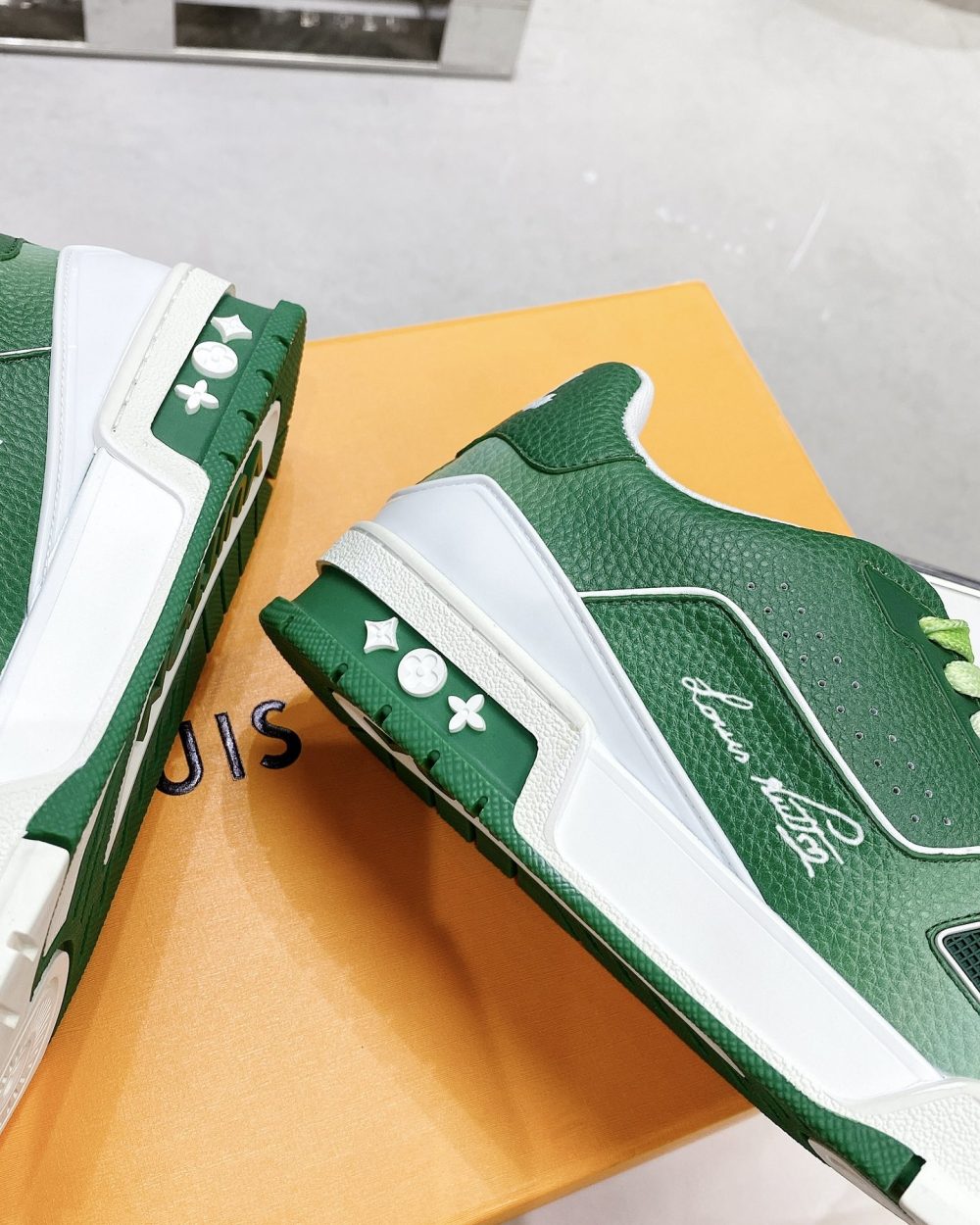 Louis Vuitton Women's LV Trainers Green For Women LV