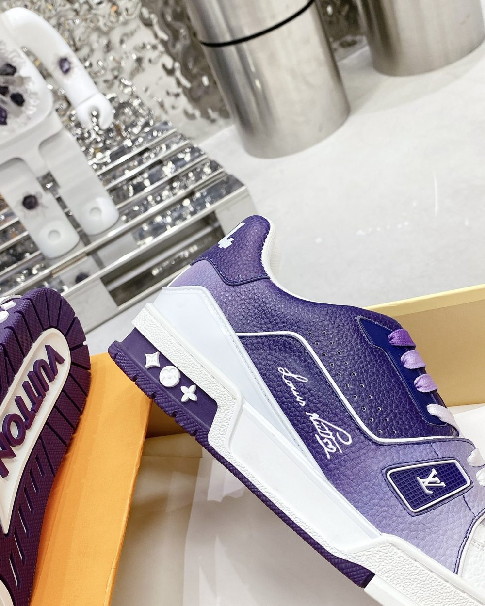 Louis Vuitton Women's LV Trainers Violet For Women LV