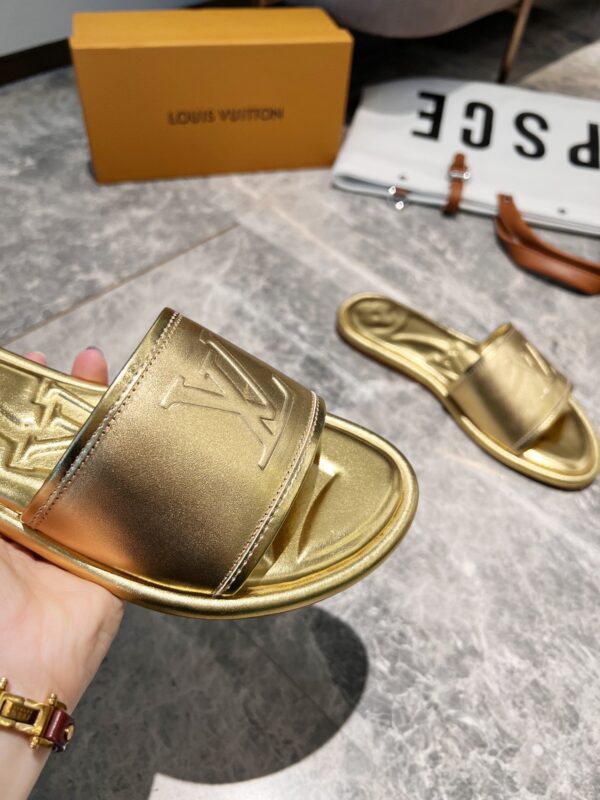 Louis Vuitton Women's Magnetic Flat Mule Gold For Women LV