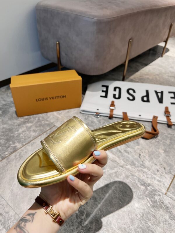 Louis Vuitton Women's Magnetic Flat Mule Gold For Women LV
