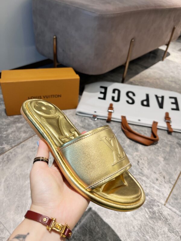 Louis Vuitton Women's Magnetic Flat Mule Gold For Women LV