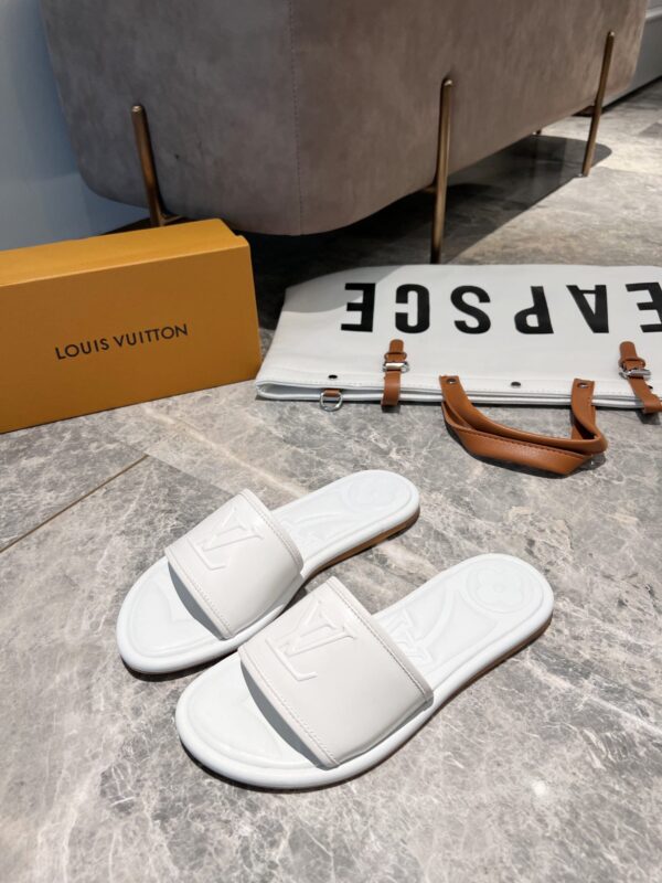 Louis Vuitton Women's Magnetic Flat Mule White For Women LV