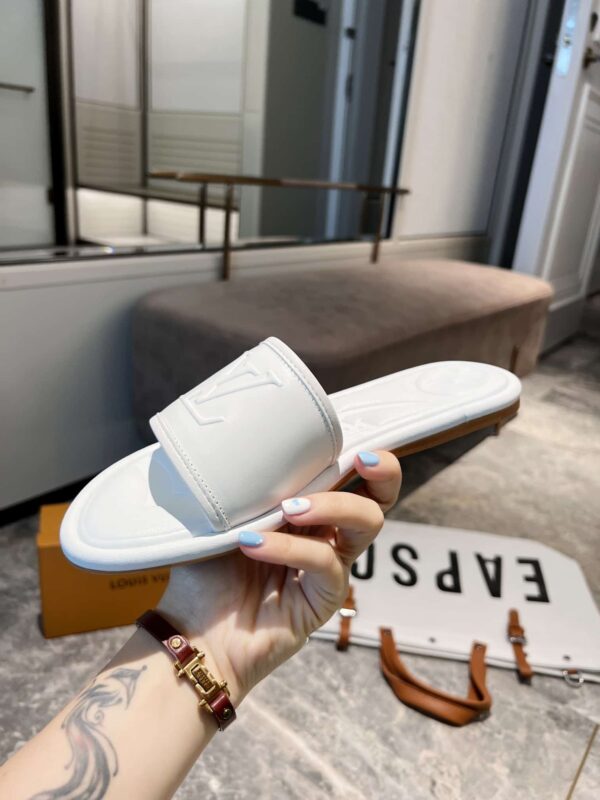 Louis Vuitton Women's Magnetic Flat Mule White For Women LV