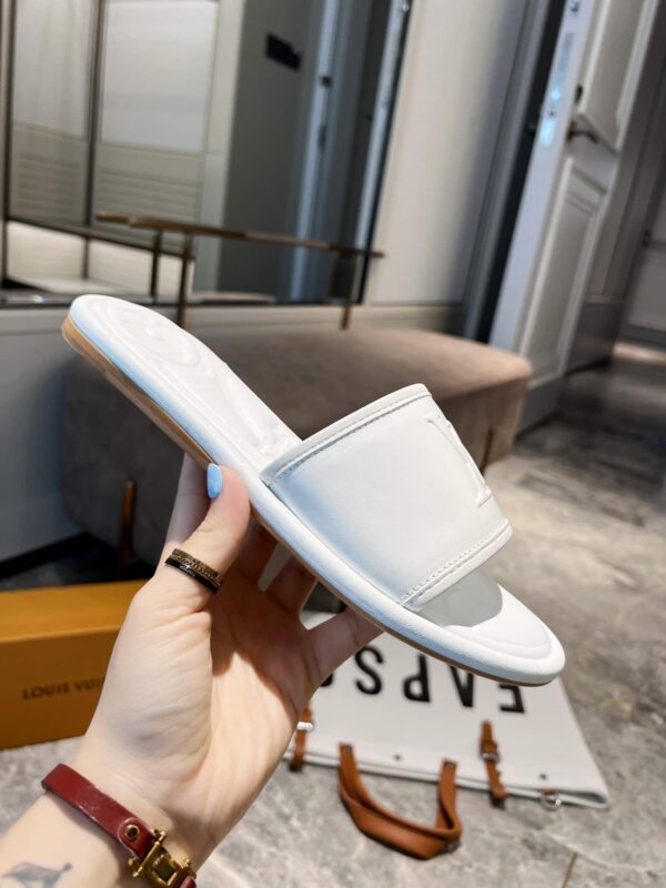 Louis Vuitton Women's Magnetic Flat Mule White For Women LV