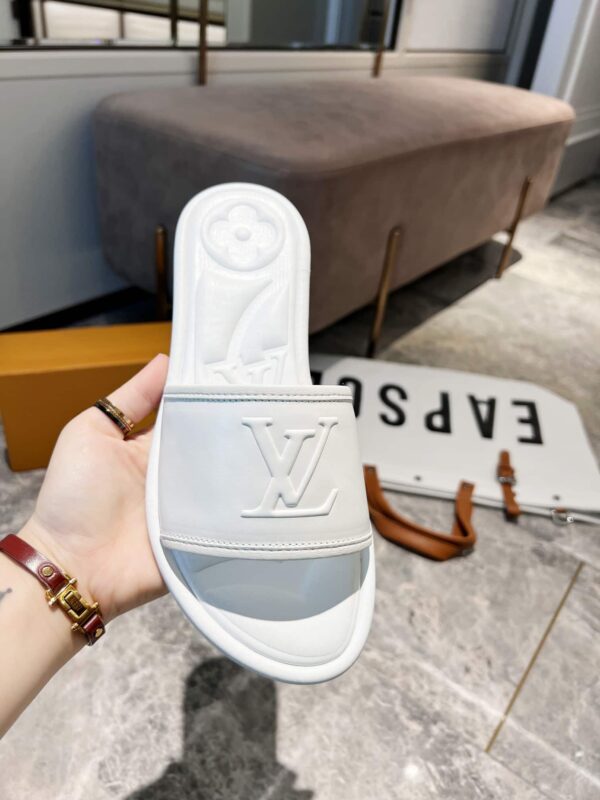 Louis Vuitton Women's Magnetic Flat Mule White For Women LV