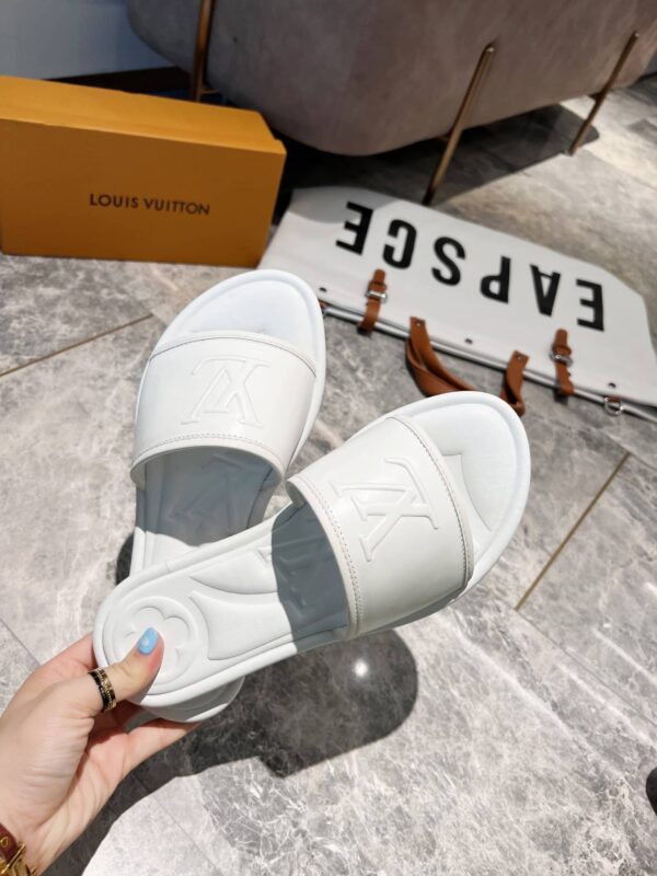 Louis Vuitton Women's Magnetic Flat Mule White For Women LV