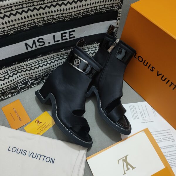 Louis Vuitton Women's Moonlight Ankle Boot Black For Women LV 1AA0H5
