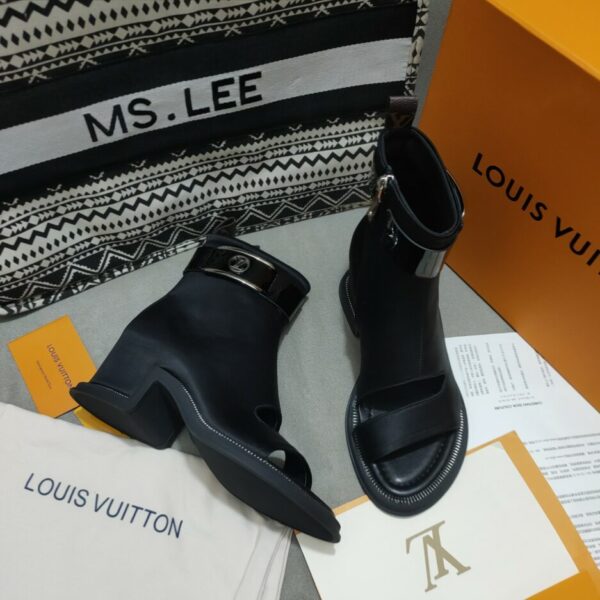 Louis Vuitton Women's Moonlight Ankle Boot Black For Women LV 1AA0H5