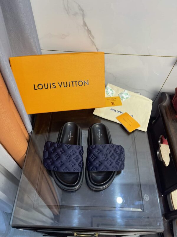 Louis Vuitton Women's Pool Pillow Comfort Mule Dark Blue For Women LV