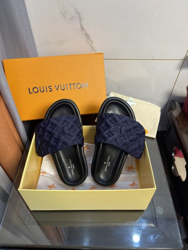 Louis Vuitton Women's Pool Pillow Comfort Mule Dark Blue For Women LV