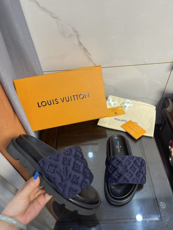 Louis Vuitton Women's Pool Pillow Comfort Mule Dark Blue For Women LV