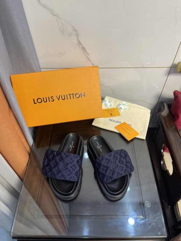 Louis Vuitton Women's Pool Pillow Comfort Mule Dark Blue For Women LV