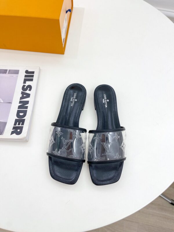 Louis Vuitton Women's Revival Flat Mule Black For Women LV