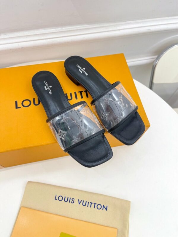 Louis Vuitton Women's Revival Flat Mule Black For Women LV