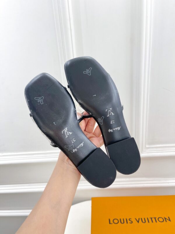 Louis Vuitton Women's Revival Flat Mule Black For Women LV