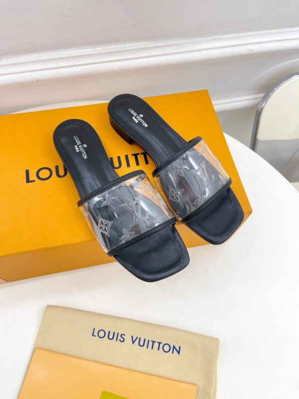 Louis Vuitton Women's Revival Flat Mule Black For Women LV