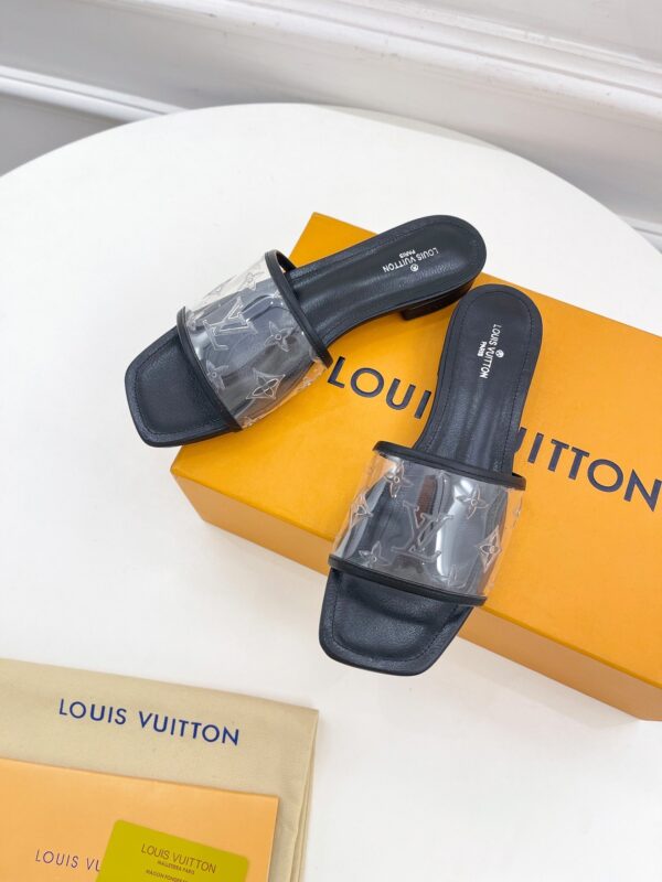 Louis Vuitton Women's Revival Flat Mule Black For Women LV