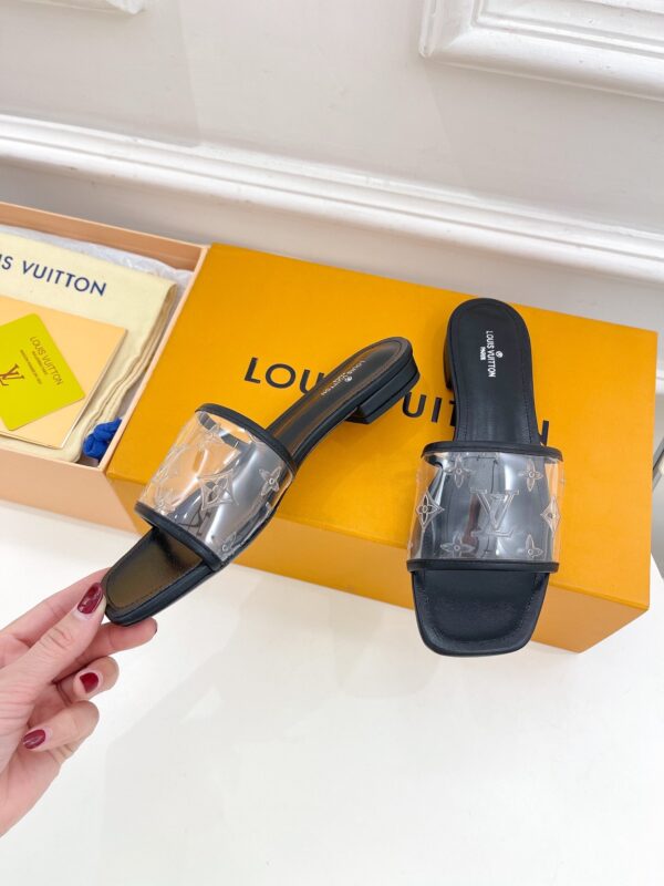 Louis Vuitton Women's Revival Flat Mule Black For Women LV