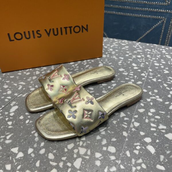 Louis Vuitton Women's Revival Flat Mule Gold For Women LV