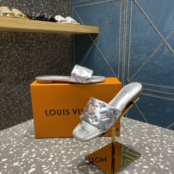 Louis Vuitton Women's Revival Flat Mule Sliver For Women LV 1AAOVA