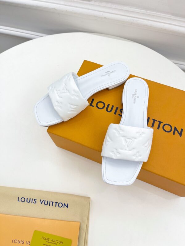 Louis Vuitton Women's Revival Flat Mule White For Women LV 1A9P4P