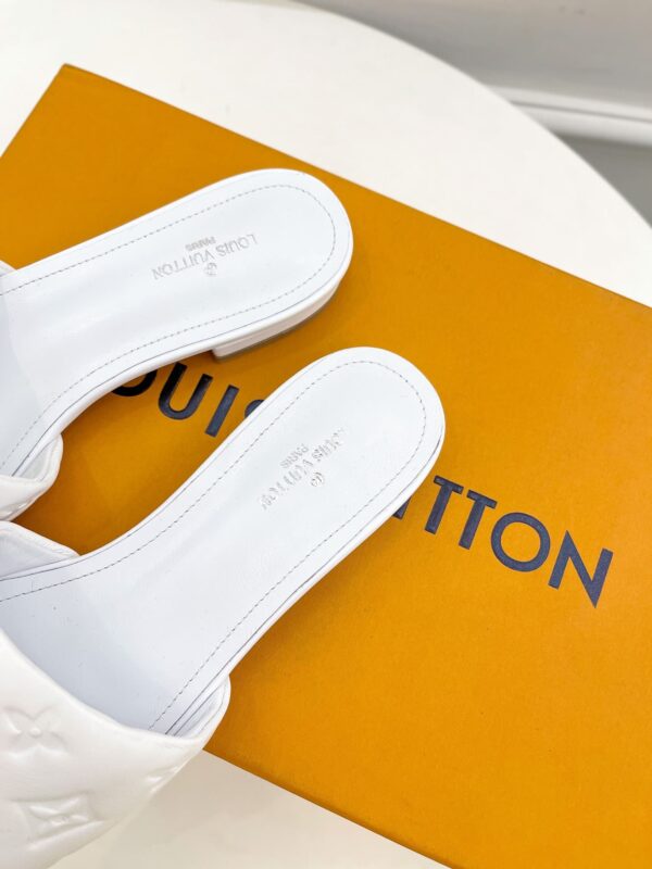 Louis Vuitton Women's Revival Flat Mule White For Women LV 1A9P4P