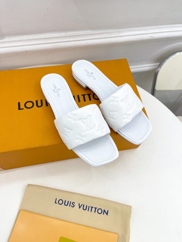 Louis Vuitton Women's Revival Flat Mule White For Women LV 1A9P4P