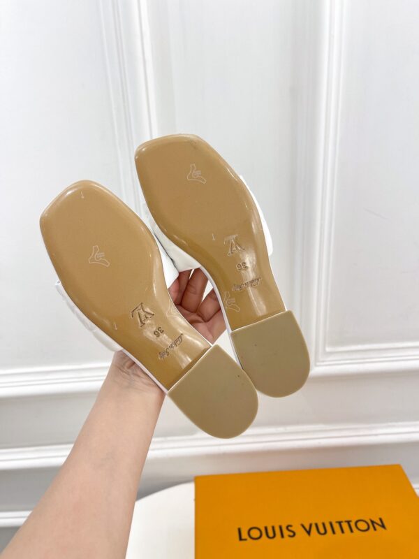 Louis Vuitton Women's Revival Flat Mule White For Women LV 1A9P4P