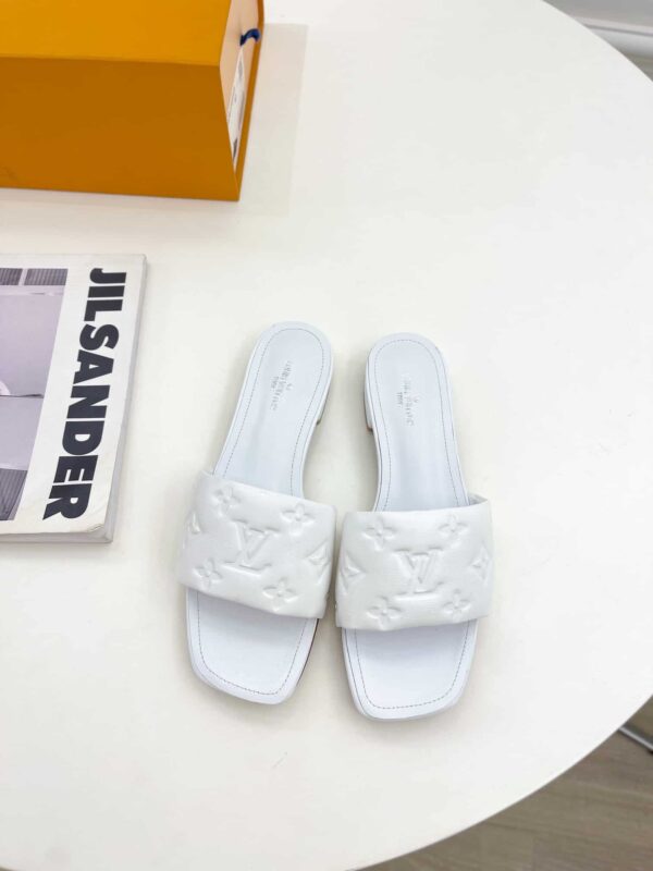 Louis Vuitton Women's Revival Flat Mule White For Women LV 1A9P4P