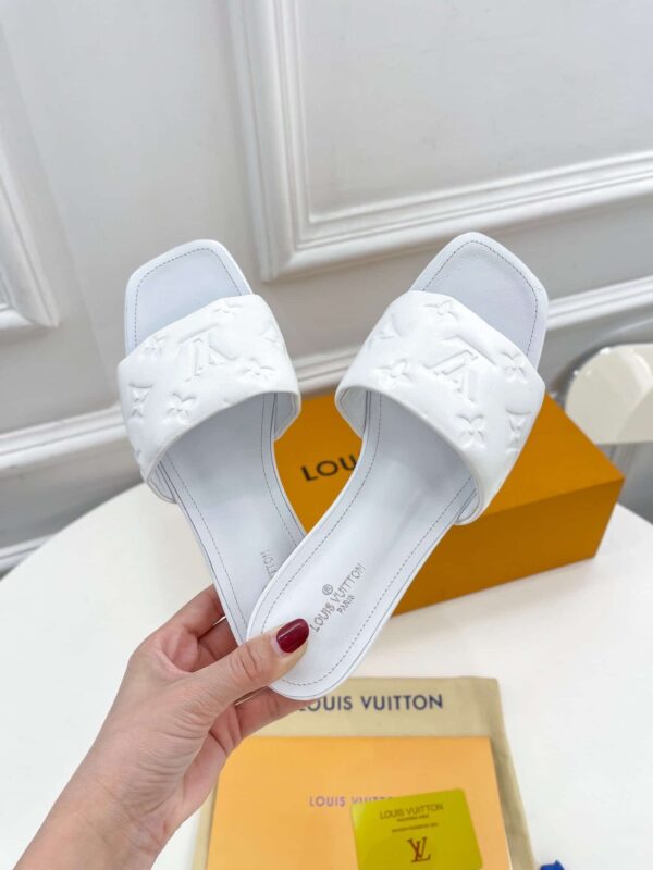 Louis Vuitton Women's Revival Flat Mule White For Women LV 1A9P4P