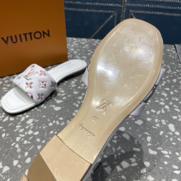 Louis Vuitton Women's Revival Flat Mule White For Women LV 1AAORE