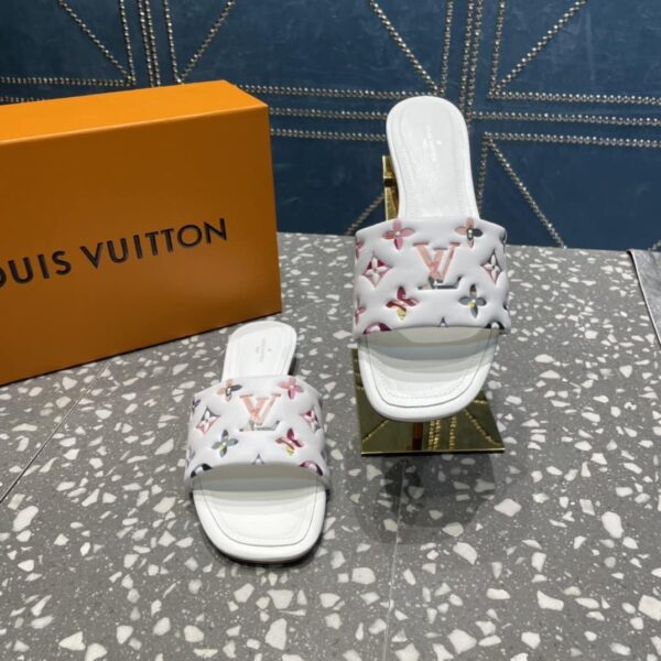 Louis Vuitton Women's Revival Flat Mule White For Women LV 1AAORE