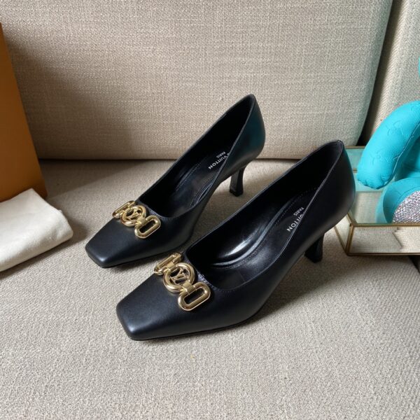 Louis Vuitton Women's Rotary Pump Black For Women LV 1AAE24