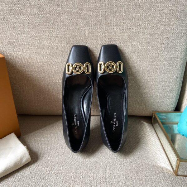 Louis Vuitton Women's Rotary Pump Black For Women LV 1AAE24