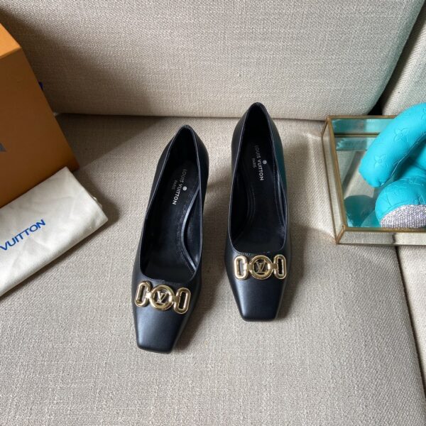 Louis Vuitton Women's Rotary Pump Black For Women LV 1AAE24