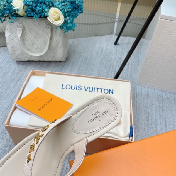Louis Vuitton Women's Signature Thong Beige For Women LV