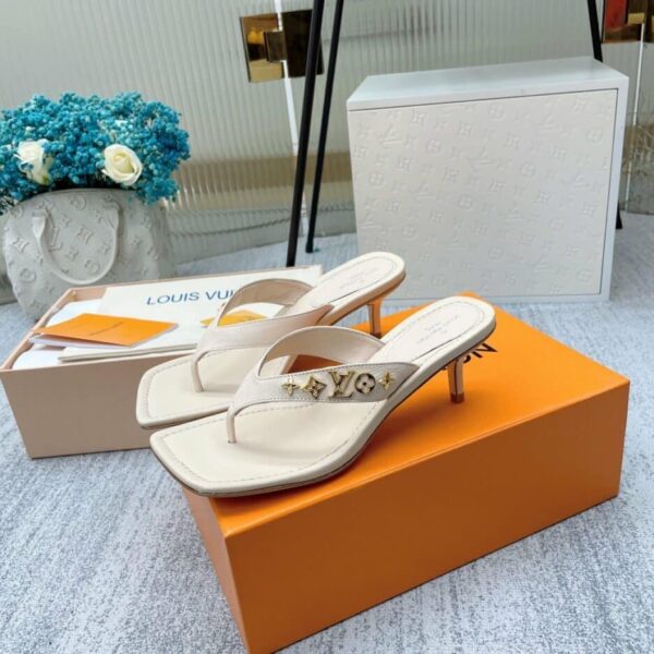 Louis Vuitton Women's Signature Thong Beige For Women LV