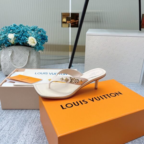 Louis Vuitton Women's Signature Thong Beige For Women LV