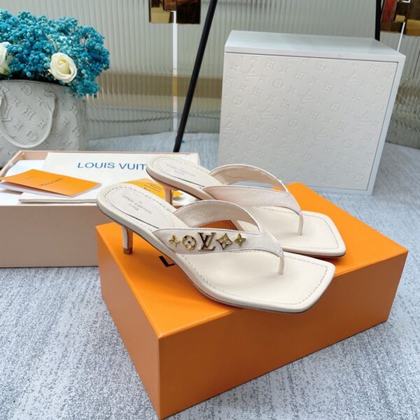 Louis Vuitton Women's Signature Thong Beige For Women LV