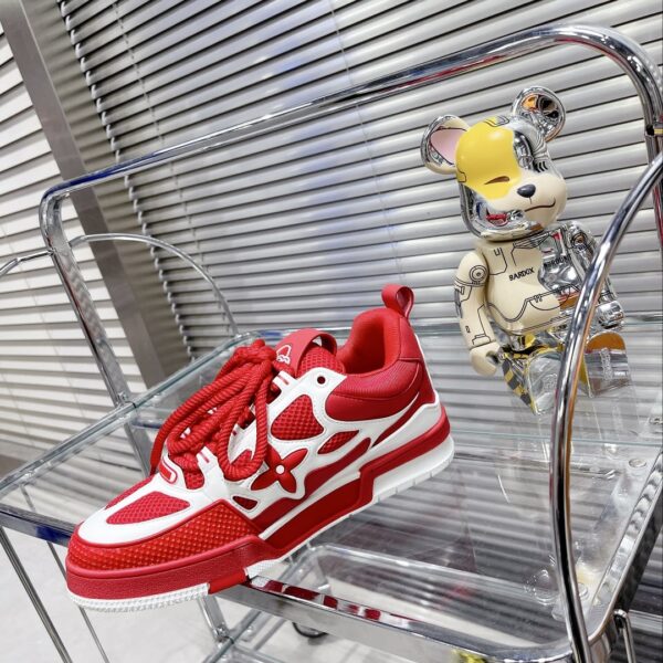 Louis Vuitton Women's Skate Sneakers Red For Women LV