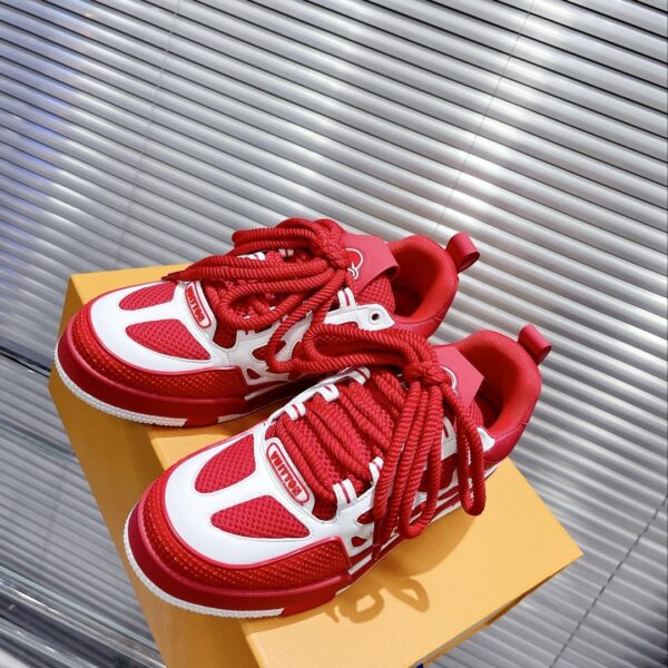 Louis Vuitton Women's Skate Sneakers Red For Women LV