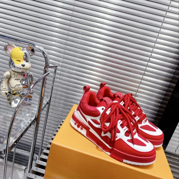 Louis Vuitton Women's Skate Sneakers Red For Women LV