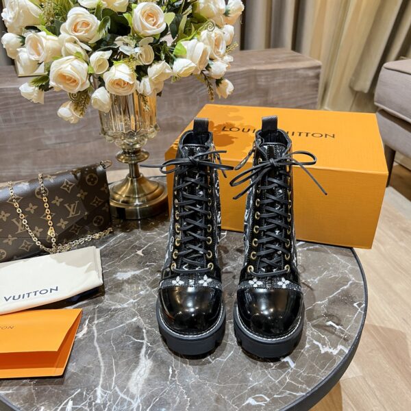 Louis Vuitton Women's Star Trail Ankle Boot Black For Women LV