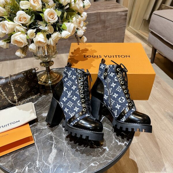 Louis Vuitton Women's Star Trail Ankle Boot Blue For Women LV