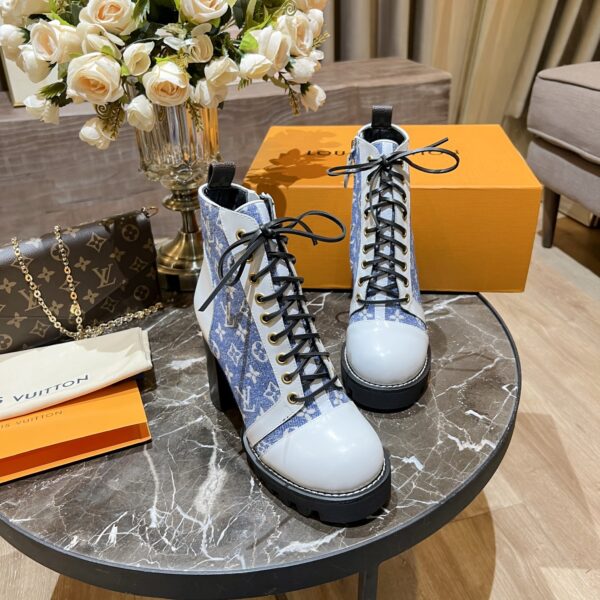 Louis Vuitton Women's Star Trail Ankle Boot Blue For Women LV