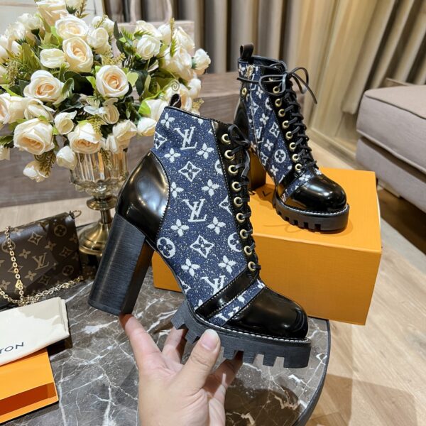 Louis Vuitton Women's Star Trail Ankle Boot Blue For Women LV