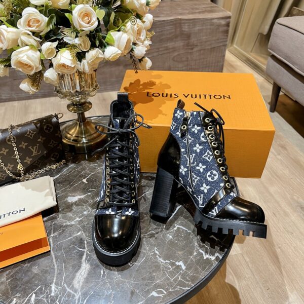 Louis Vuitton Women's Star Trail Ankle Boot Blue For Women LV